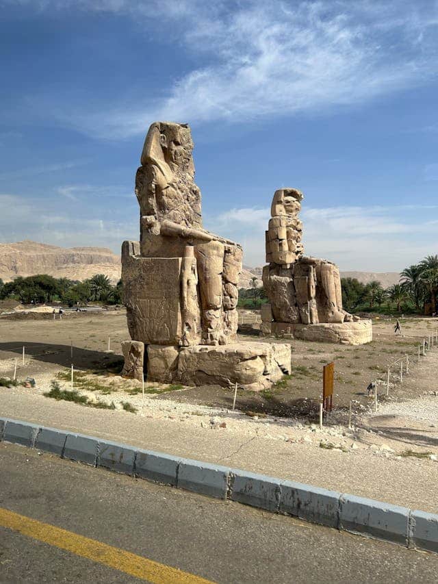 Luxor West Bank Day Tour visiting the Valley of the Kings, Hatshepsut Temple, Medinet Habu, and the Colossi of Memnon