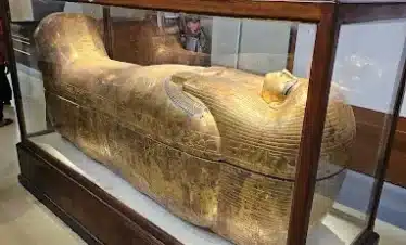 National Museum of Egyptian Civilization building in Fustat Cairo.