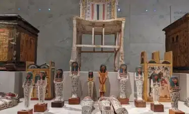 National Museum of Egyptian Civilization building in Fustat Cairo.