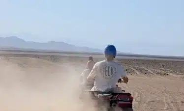 Quad bike safari Hurghada sunset desert