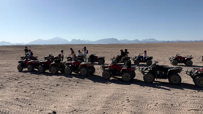 Quad bike safari Hurghada sunset desert