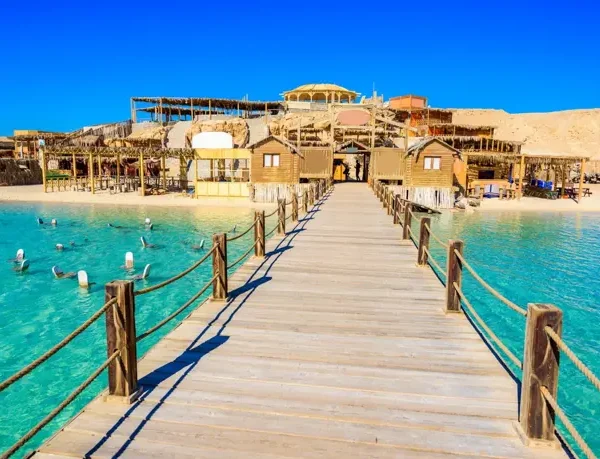 Orange Bay Hurghada private speed boat snorkeling experience