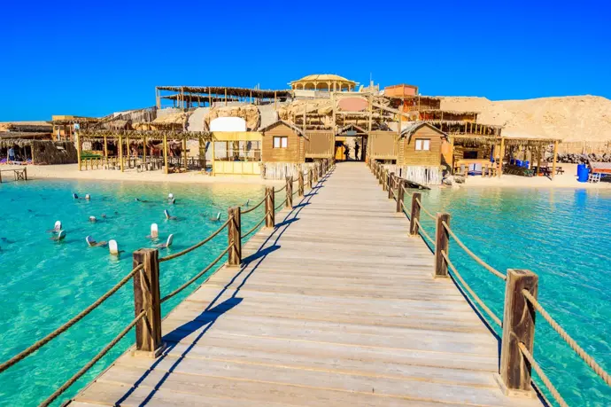 Orange Bay Hurghada private speed boat snorkeling experience
