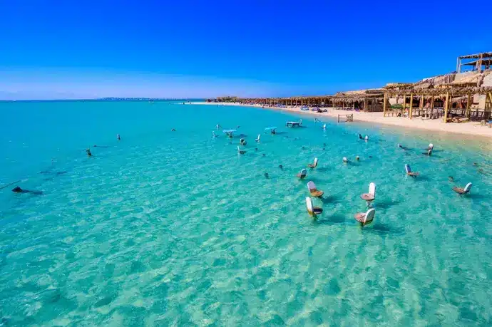 Orange Bay Hurghada private speed boat snorkeling experience