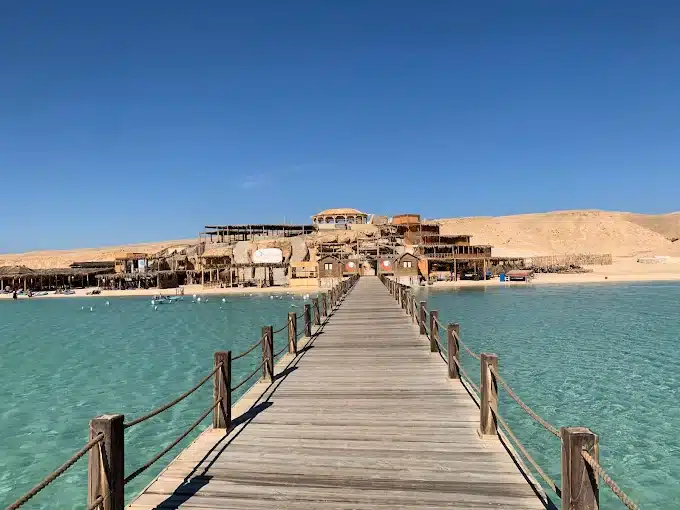 Snorkeling in the Red Sea during Orange Bay trip from Hurghada