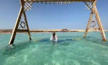 Snorkeling in the Red Sea during Orange Bay trip from Hurghada