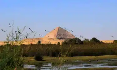Bent Pyramid during a Dahshur pyramids tour from Cairo