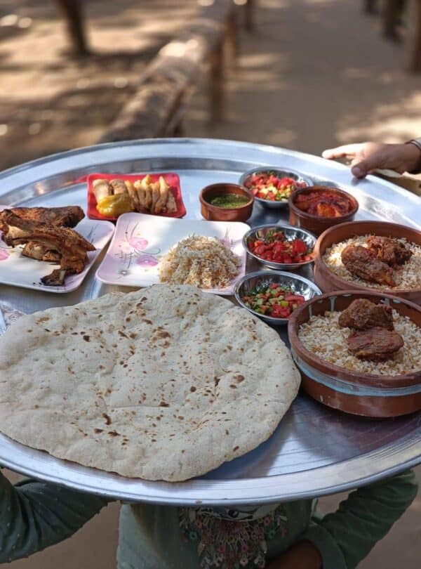 Authentic Egyptian countryside lunch on a Dahshur tour from Cairo