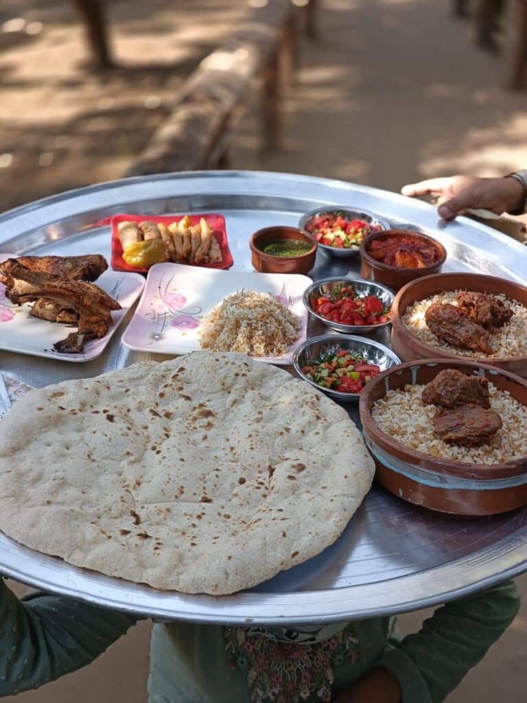 Authentic Egyptian countryside lunch on a Dahshur tour from Cairo
