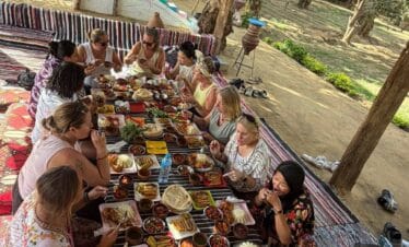 Authentic Egyptian countryside lunch on a Dahshur tour from Cairo