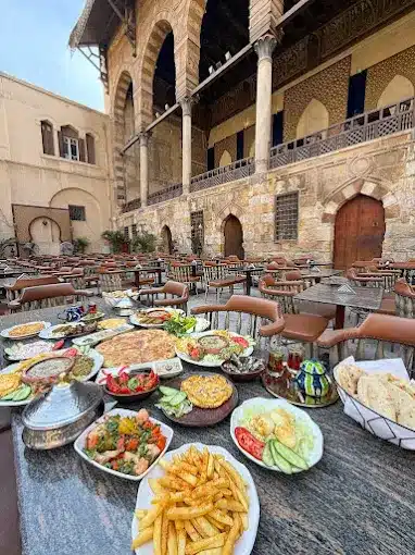 MAMAI restaurant located on Al Muizz Street in historic Islamic Cairo