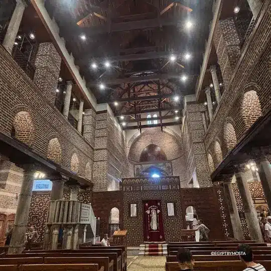 Church of Saints Sergius and Bacchus in Coptic Cairo believed to shelter the Holy Family