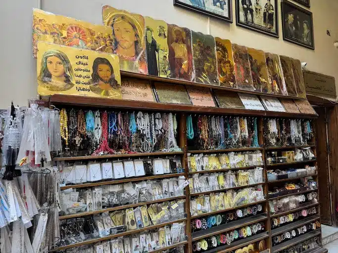 Panoramic view of Coptic Cairo showing churches, synagogues, and ancient architecture