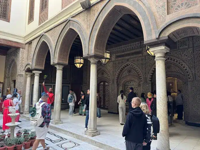 Panoramic view of Coptic Cairo showing churches, synagogues, and ancient architecture