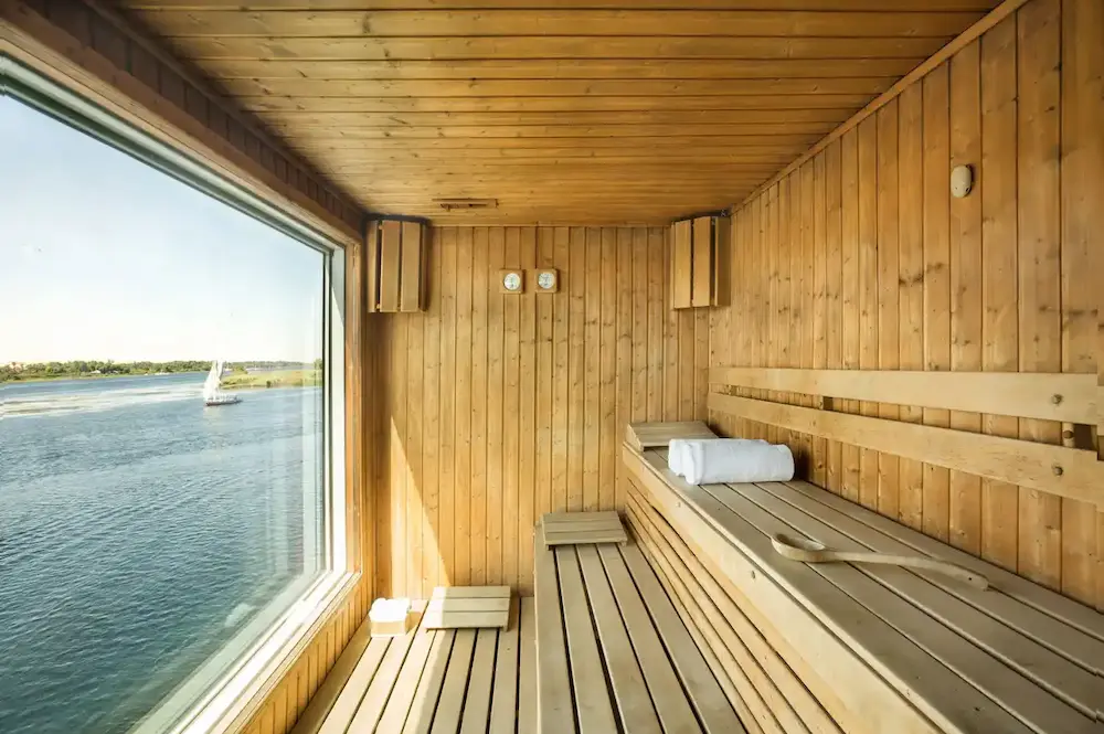 sauna room inside Alyssa Nile Cruise