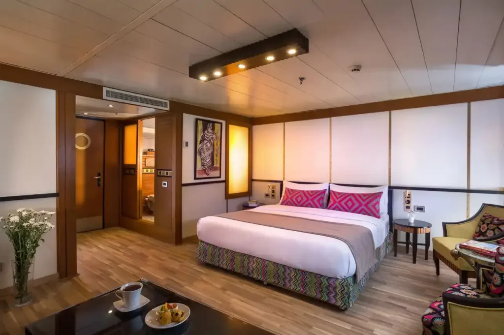 luxury suite cabin on Alyssa Nile Cruise with Nile view
