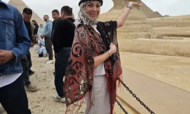 Great Sphinx statue at Giza Pyramids Cairo