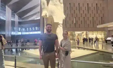 Grand Egyptian Museum modern building Cairo Egypt