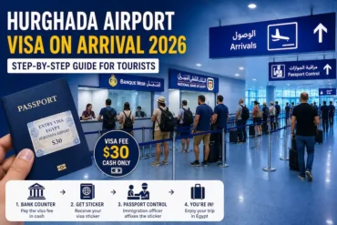 Hurghada Airport Visa on Arrival 2026 with Egypt visa sticker